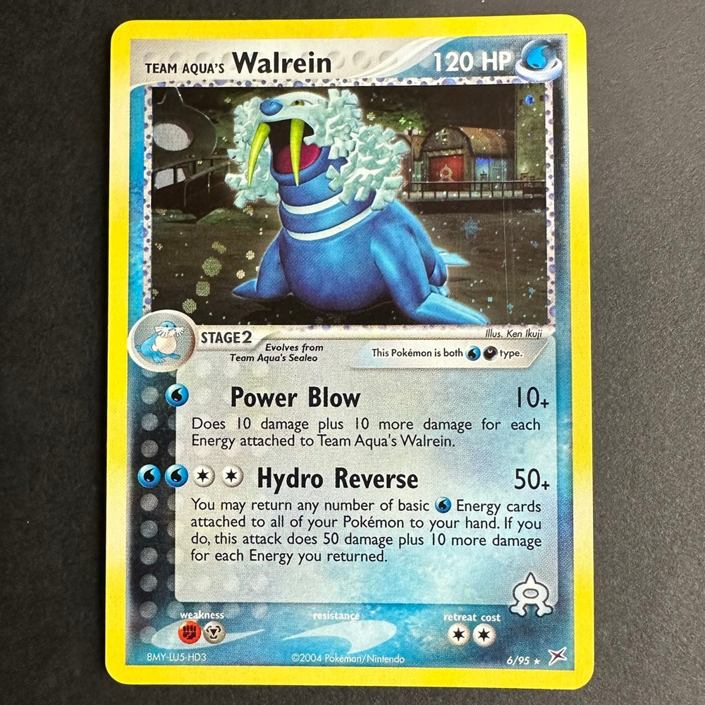 Pokemon TCG Team Aqua's Walrein - EX Team Magma vs Team Aqua 6/95 Holo Rare NM